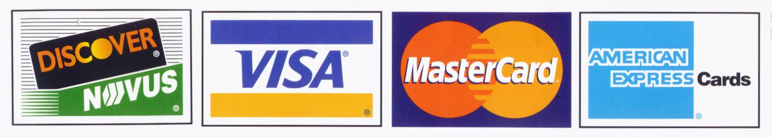 Credit Cards accepted at Milwaukee clinic